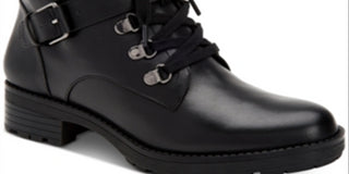 Giani Bernini Women's Round Toe Block Heel Zip up Booties Black Size 8.5 M