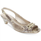 Karen Scott Womens Amberr Snakeskin Open Toe Formal Ankle Snake Brown Size 5.5 M