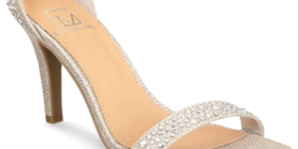 Material Girl  Women's Blaire Two-Piece Sandals Silver Size 11M