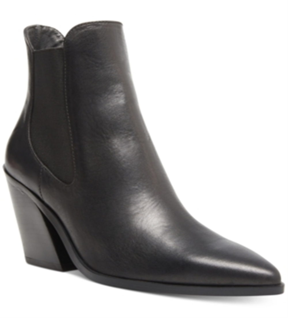 Steven New York Women's Gail Western Chelsea Boots Black Size 10 M