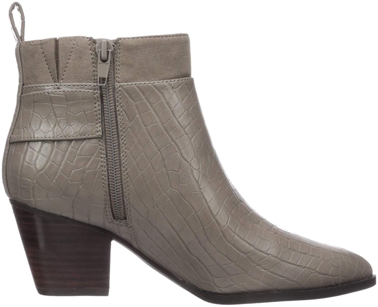 Bella Vita Women's Casual Stone Croc Embossed Elektra II Bootie Stone Size 11 M