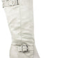 Rialto Women's  Cahoon Knee  Suedette Fabric White Size 9.5M