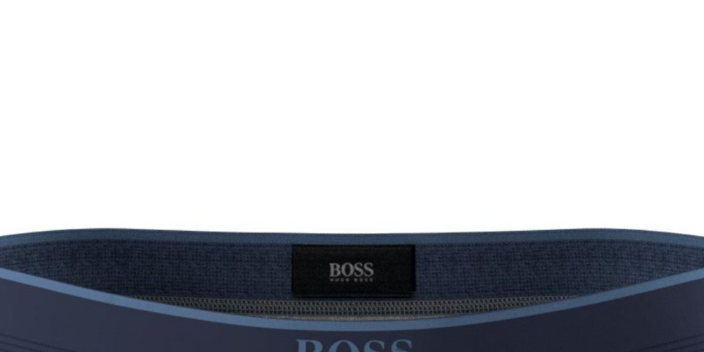 Hugo Boss Men's Striped Everyday Trunk Blue Size XL