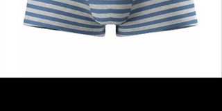 Hugo Boss Men's Striped Everyday Trunk Blue Size XL