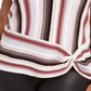 INC Women's  Plus Size Striped Side-Twist Sweater  Pale Mauve Pink Size 3X