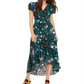 INC Women's  Petite Puff-Sleeve High-Low Dress  Black Size 2 P