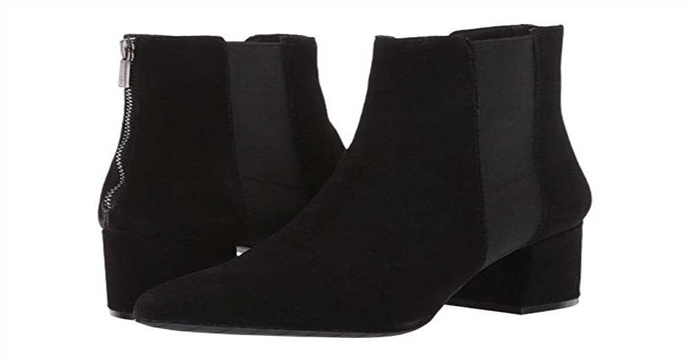Kenneth Cole Reaction Women's  Kick Block-Heel Booties Black Size 5M