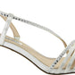 Nina Women's Gerri-Fy Open Toe Bridal Strappy Sandals Silver Size 8.5 M