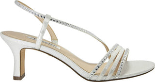 Nina Women's Gerri-Fy Open Toe Bridal Strappy Sandals Silver Size 8.5 M