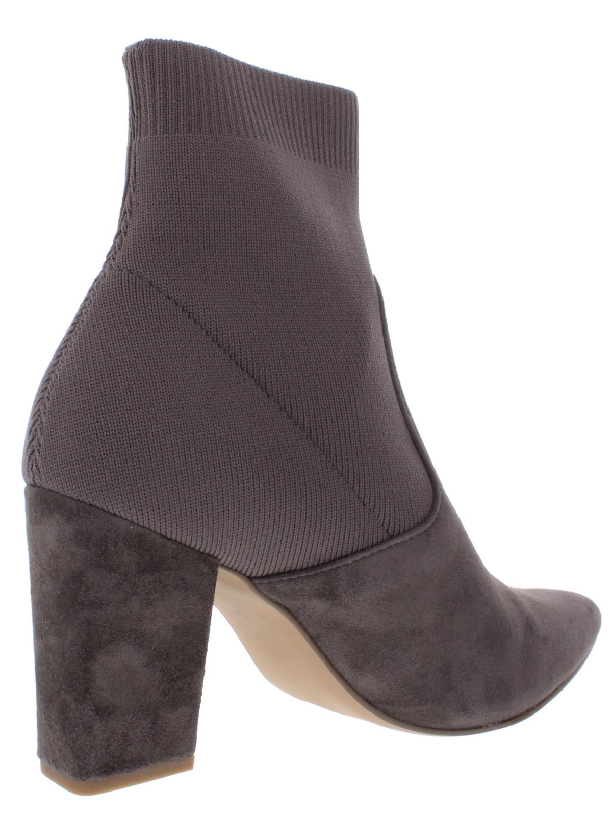Steve Madden Women's Remy Suede Block Heel Sock Boot Gray Size 9.5M