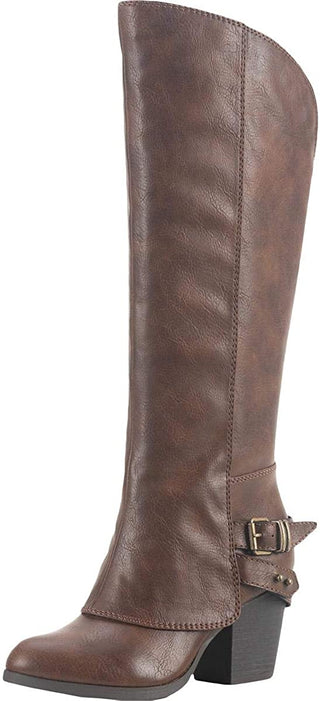 American Rag Women's Emilee Almond Toe Knee High Fashion Boots Brown Size 6