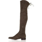 Marc Fisher Women's Humor 2 Fabric Almond Toe Over Knee Fashion Boots Brown Size 7 M
