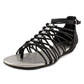 G by GUESS Women's Jonsie Strappy Flat Sandals Black 9.5M