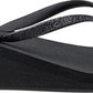 Reef Krystal Star Women's Open Toe Canvas Black Flip Flop Sandal Black Size 10