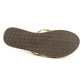 Reef Twisted Star Women's Open Toe Synthetic Gold Thong Sandal Brown Size 9