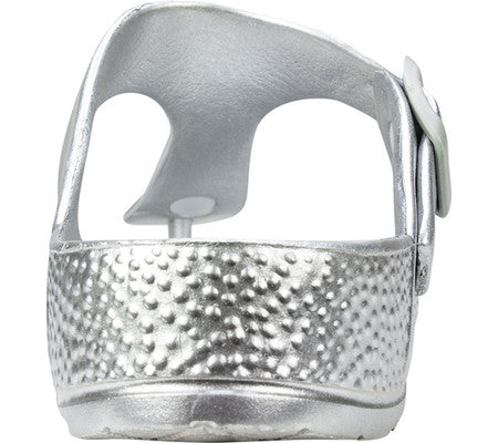 Seven Dials by White Mountain Women'sCadella Thong Silver Size 7 M -