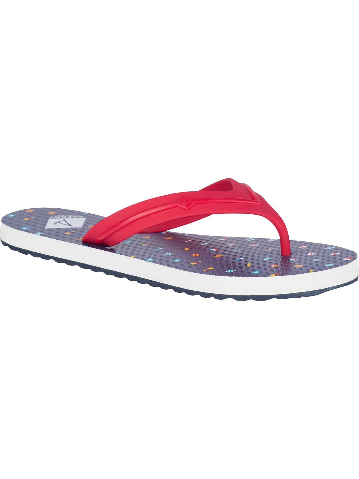 Sperry Women's Warf Thong Slip on Flip-Flops Red  Size 9M