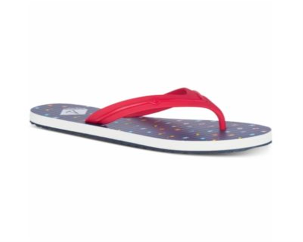 Sperry Women's Warf Thong Slip on Flip-Flops Red  Size 6 M