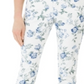 Charter Club Women's  Printed Jacquard Bristol Skinny Ankle Jeans  Blue Size 4