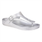 Seven Dials by White Mountain Women's Sandals  Cadella Thong Sandal  Silver Size 10 M