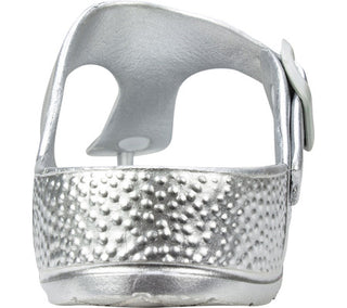 Seven Dials by White Mountain Women's Sandals  Cadella Thong Sandal  Silver Size 10 M