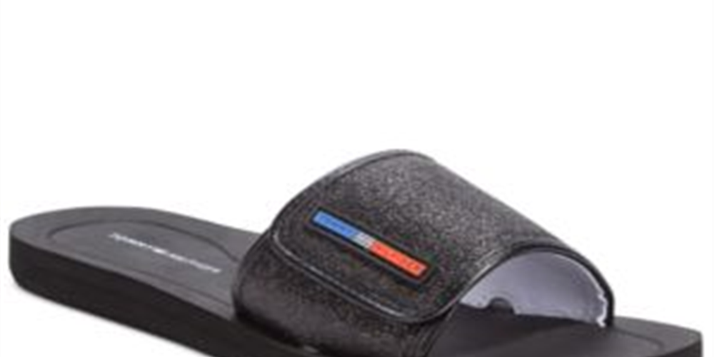 Tommy Hilfiger Women's Mysha3-X Open Toe Casual Slide Sandals Black- Size 10 M