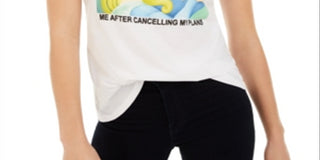 Disney Juniors' Sleeping Beauty Graphic-Print T-Shirt White Size Medium