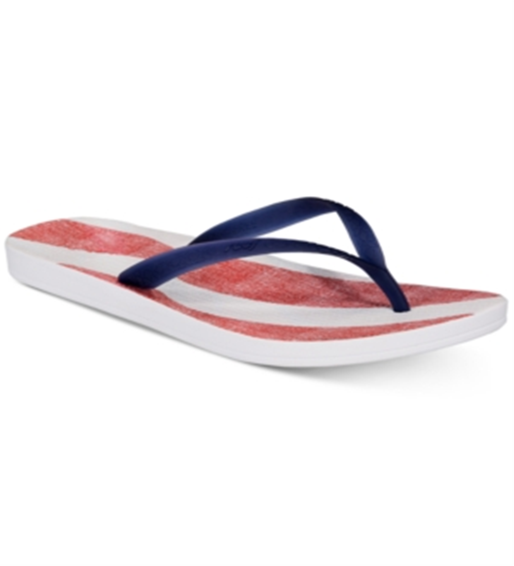 Reef Women's Thong Flag Flip Flop Blue Size 8