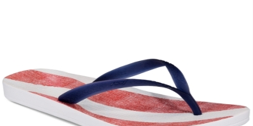 Reef Women's Thong Flag Flip Flop Blue Size 8