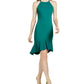 Trina Turk Women's  Sleeveless Above the Knee Fit + Flare Evening Dress Green Size 8