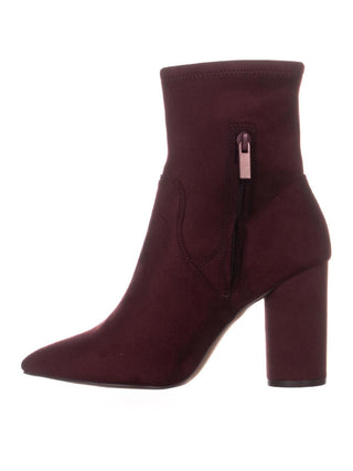 BCBGeneration Women's Ally Mid Calf Boots Burgandy Size 6.5 M