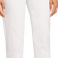 St. John Cropped Tapered Cotton-Stretch Pants White Size 6