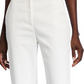 St. John Cropped Tapered Cotton-Stretch Pants White Size 6