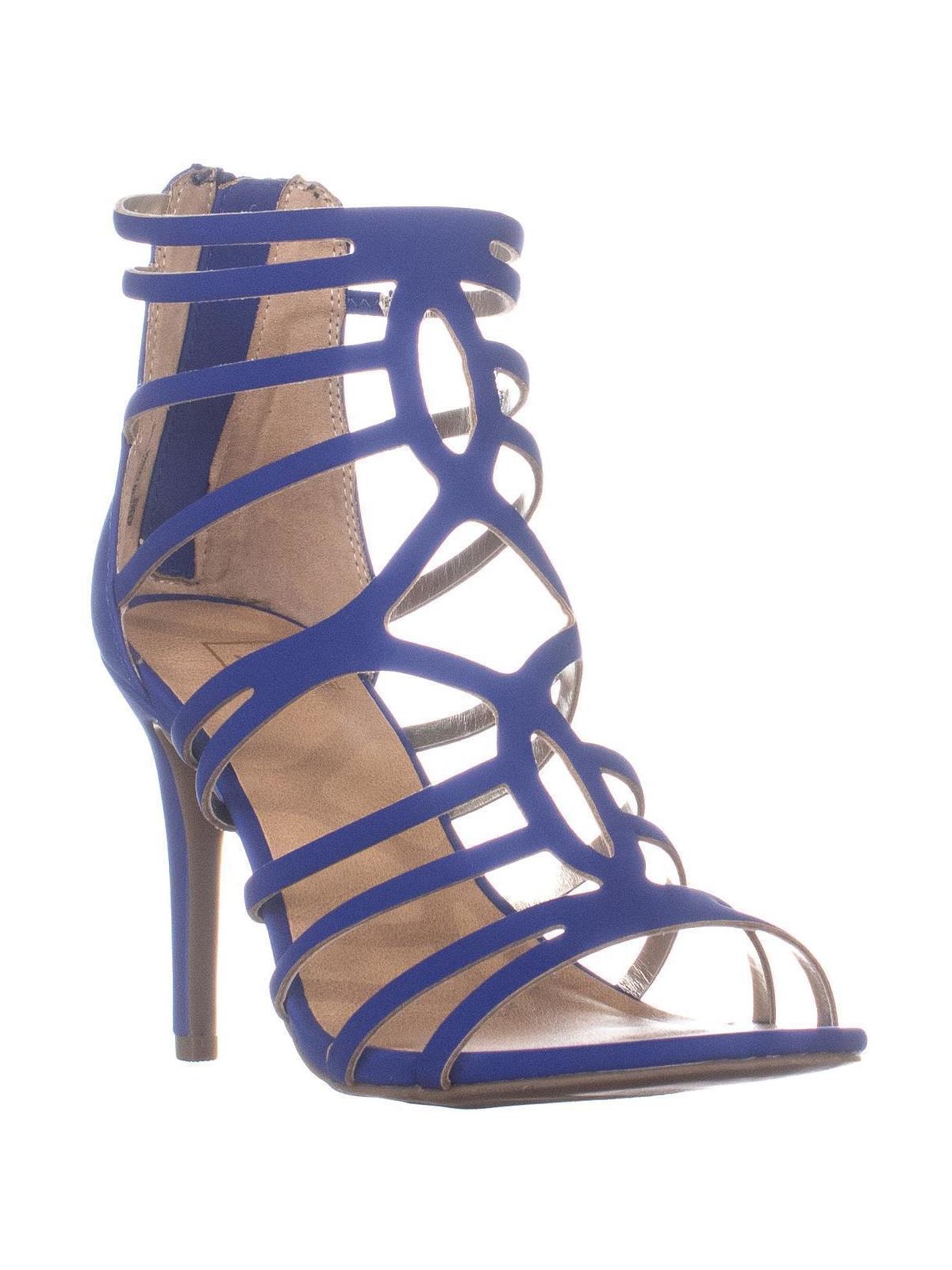 Material Girl Women's Pixie Fabric Peep Toe Classic Pumps BlueSize 9 M