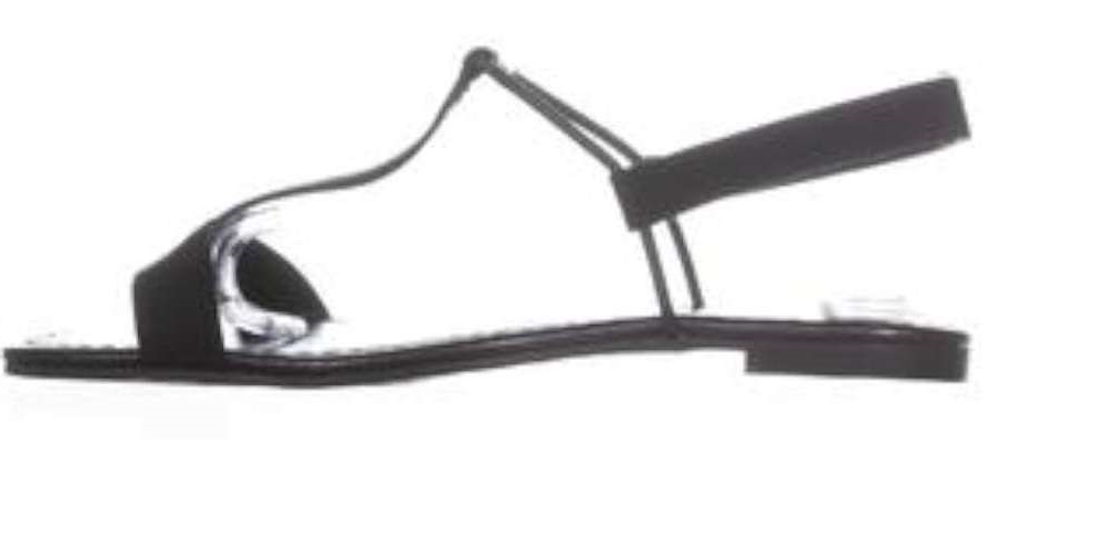 Style & Co Women's Kristee Open Toe Casual Slingback Sandals Black Size 6.5