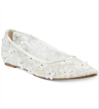 Charter Club Women's Tonina Pointed-Toe Flats White Size 6M