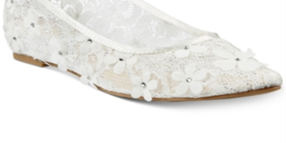 Charter Club Women's Tonina Pointed-Toe Flats White Size 6M