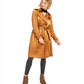 INC International Concepts Women's Metallic Trench Coat Brown Size X-Large