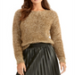 RACHEL Rachel Roy Women's Delia Ruched-Sleeve Sweater Gold XL
