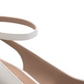 Sun + Stone Women's Miley Faux Leather Dressy Wedge Heels White Size 9 M