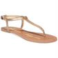 American Rag Women's Synthetic Flip Flops Gold Size 5.5 M