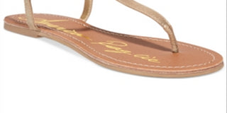 American Rag Women's Synthetic Flip Flops Gold Size 5.5 M