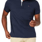 Tommy Hilfiger Men's Custom-Fit Cotton Polo Navy Size 2XL