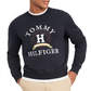 Tommy Hilfiger Men's Back Bay Logo Sweatshirt Blue Size Small