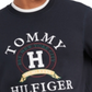 Tommy Hilfiger Men's Back Bay Logo Sweatshirt Blue Size Small