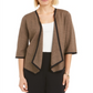Alfani Women's Drape Front Cardigan Brown Size Petite