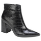 Seven Dials Women's  Felicia Booties  Black Croc  Size 8.5 M