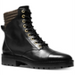 Michael Kors Men's Bastian Leather Closed Toe Ankle Military Boots Black Size 5.5