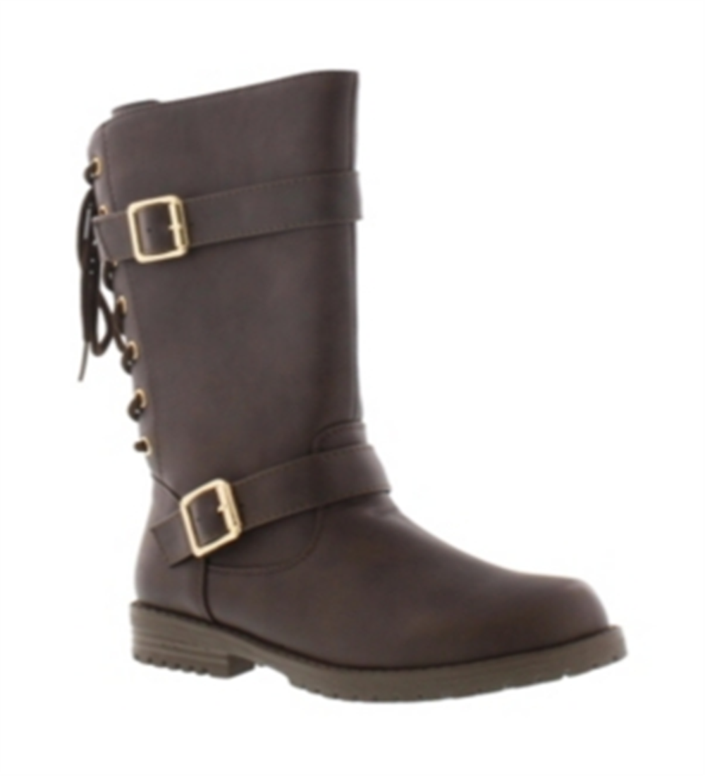 Diamond Girl Little & Big Girls Janice Lacey Boots -Honey  Size 2 M