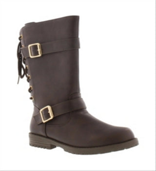 Diamond Girl Little & Big Girls Janice Lacey Boots -Honey  Size 2 M